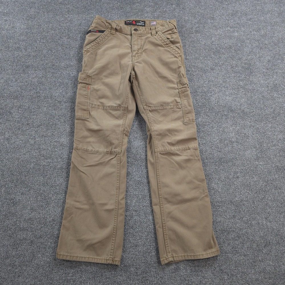 Ariat Pants Mens 31x32 Beige FR M5 Straight Flame Resistant Work Cargo CAT2